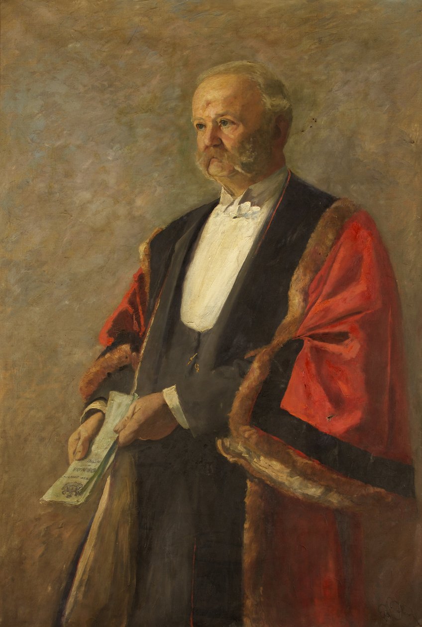 Alderman C.P. Billing, n. 1922 (öljy kankaalle) tekijältä Ernest Pile Bucknall