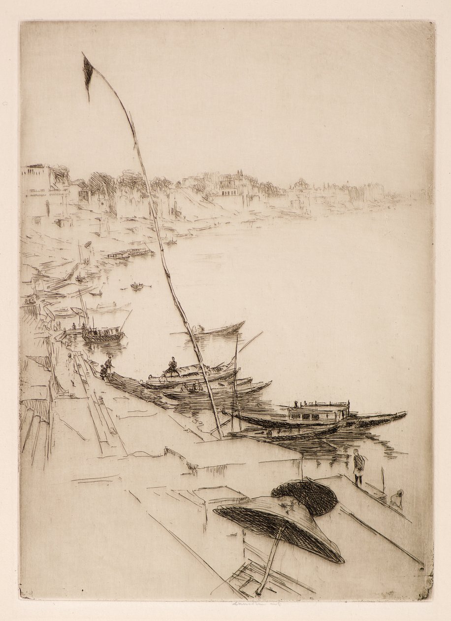 Rukouslippu, 1900-luku (etsaus ja kuivakärki) tekijältä Ernest Stephen Lumsden
