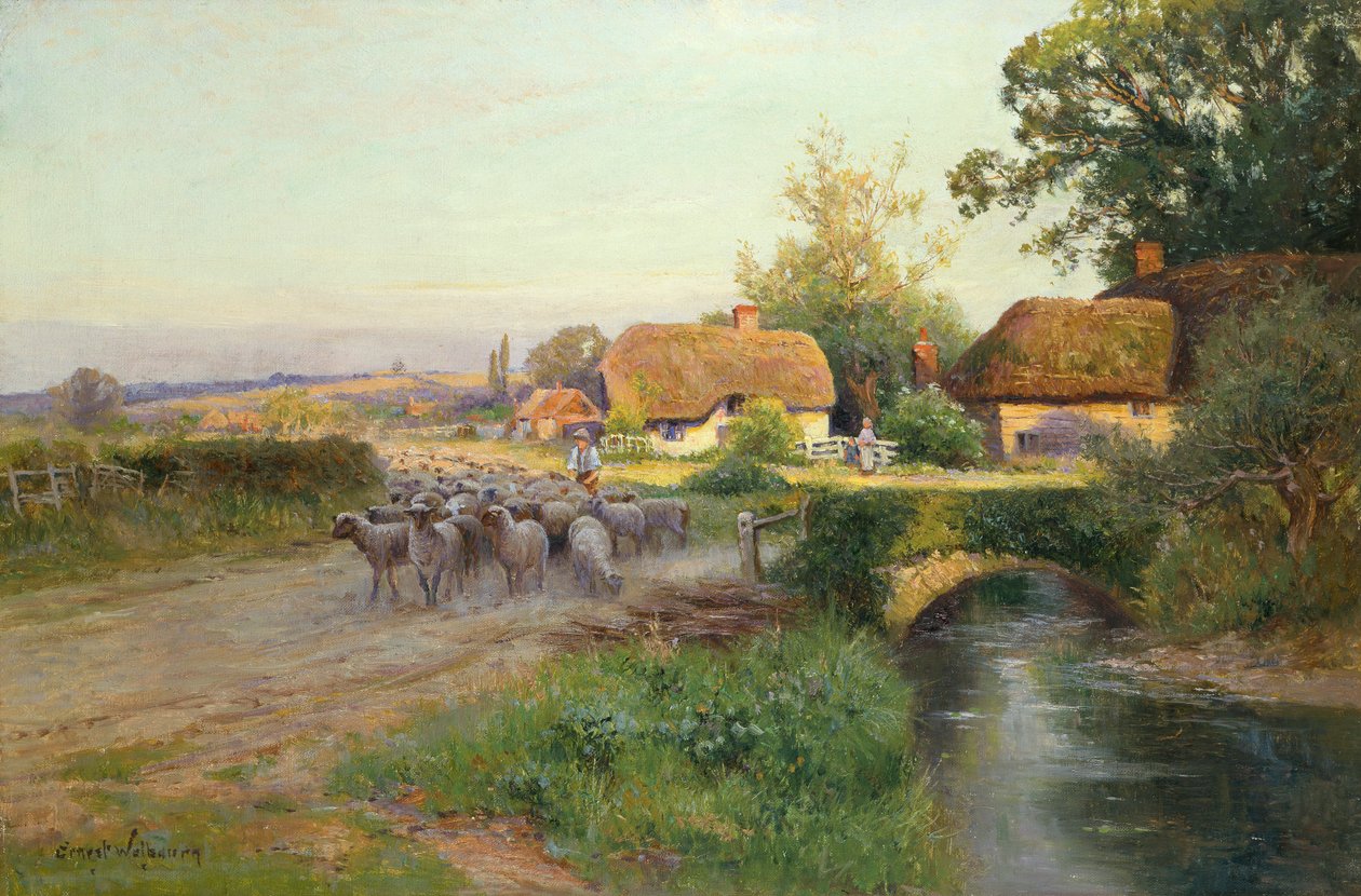 Paluu taitteeseen (öljy kankaalle) tekijältä Ernest Walbourn