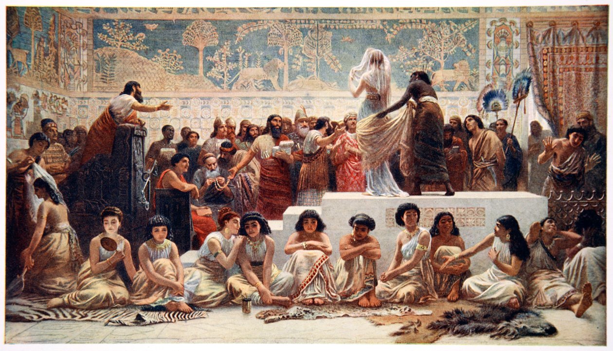 Babylonian avioliittomarkkinat, 1915. tekijältä Ernest Wellcousins