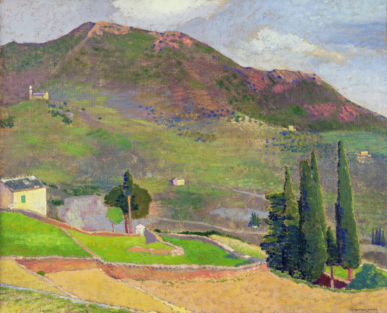 Mount Ste. Voitto (öljy kankaalle) tekijältä Ernest Yarrow Jones