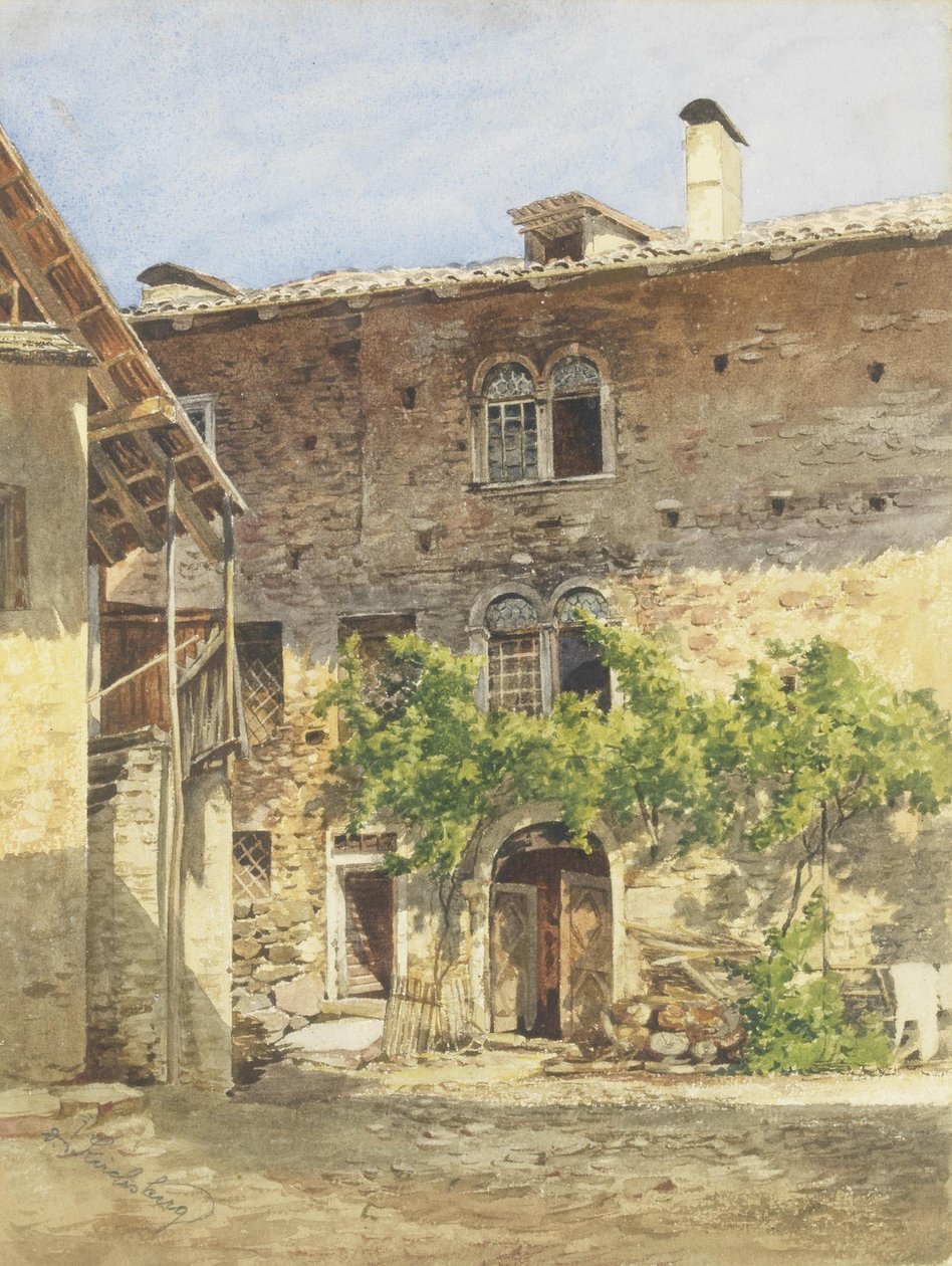 Italienischer Innenhof tekijältä Ernestine von Kirchsberg