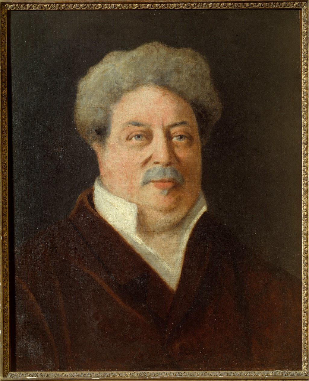 Alexandre Dumas Peren muotokuva (1802-1870) Ernestine Philippainin maalaus (1800-luku) 1860 Villers Cotterets. Alexandre Dumas -museo tekijältä Ernestine Philippain