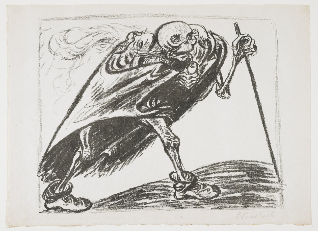 Vaeltava kuolema, 1923 tekijältä Ernst Barlach