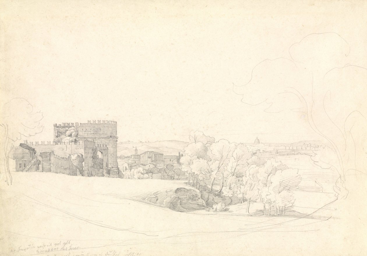 Via Appia Antica ja Cecilia Metellan hauta tekijältä Ernst Fries