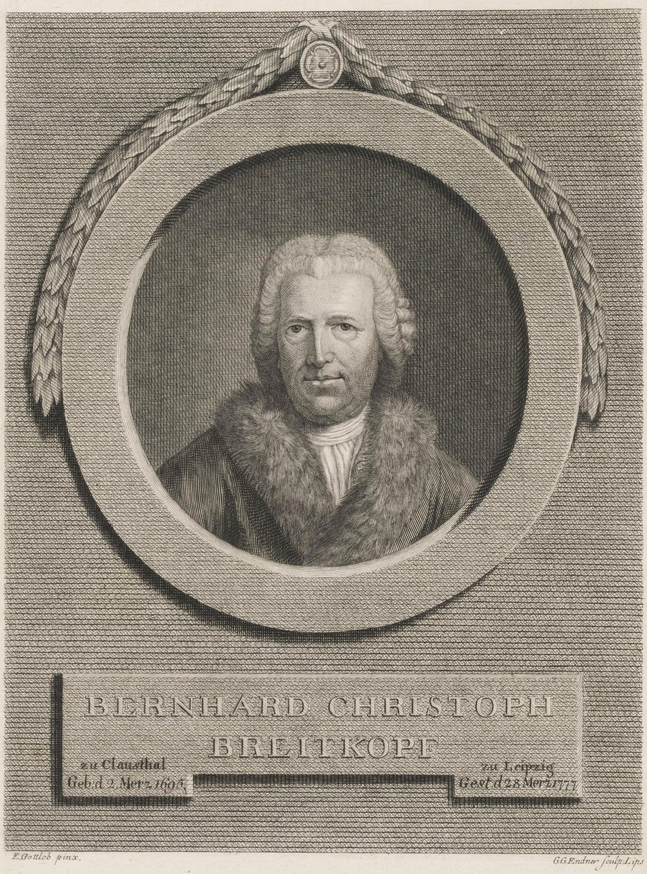 Bernhard Christoph Breitkopf tekijältä Ernst Gottlob
