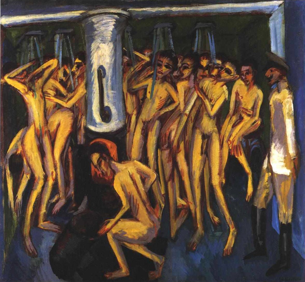 Das SoldatenbadnDeutsch: Sotilaskylpy tai tykistö tekijältä Ernst Ludwig Kirchner
