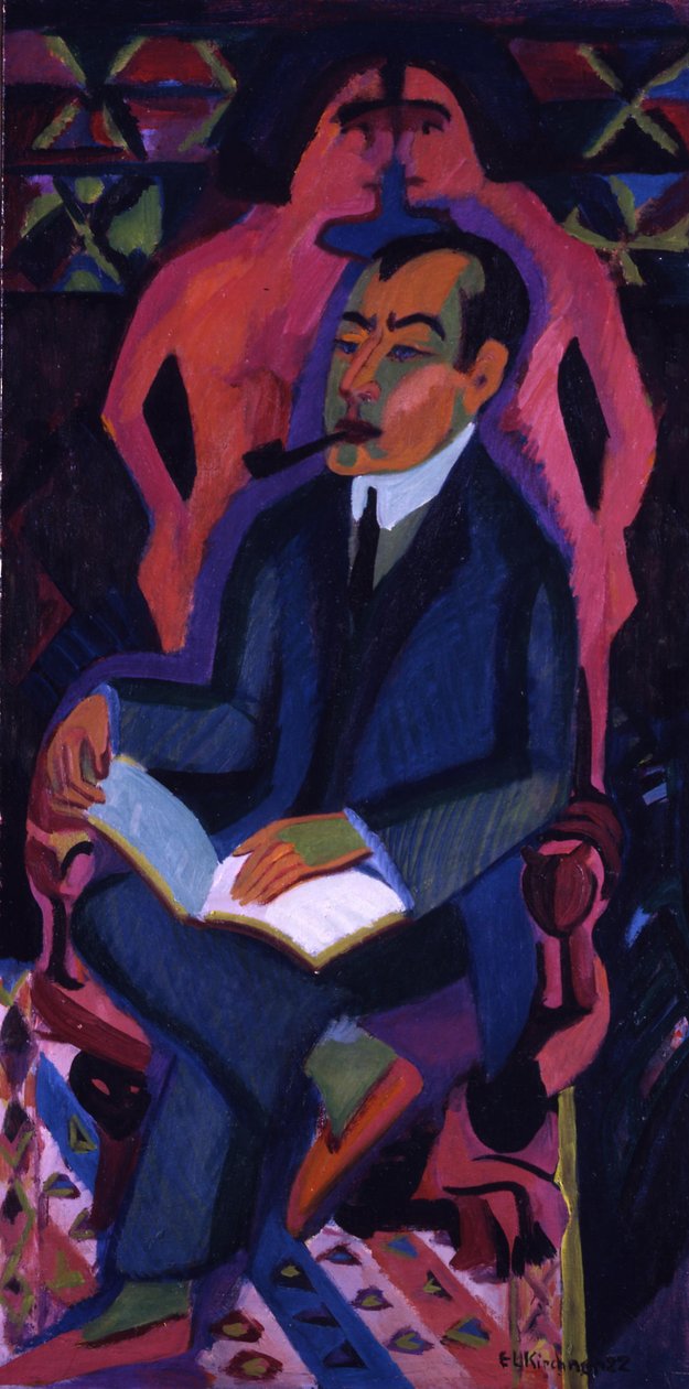 Portrait des Kunsthändlers Manfred Schames tekijältä Ernst Ludwig Kirchner