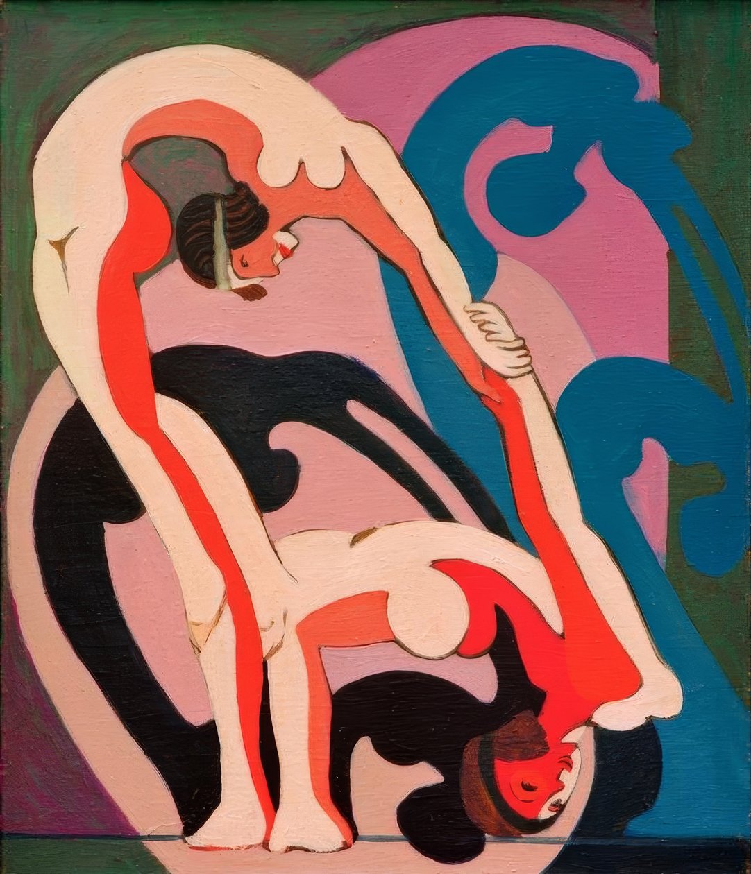 Akrobatenpaar – muovi tekijältä Ernst Ludwig Kirchner