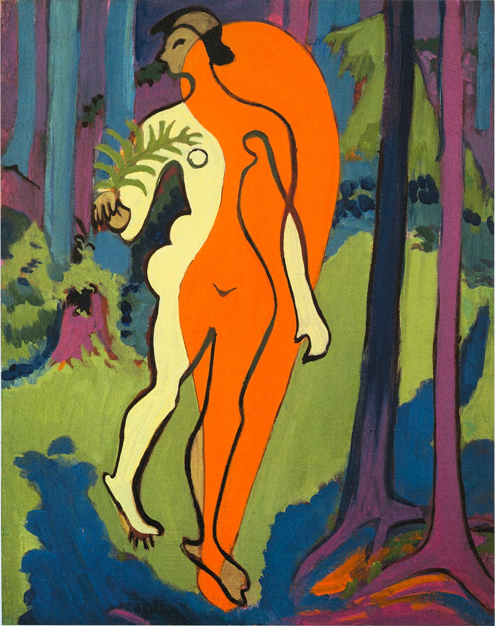 Akt Orange und Gelb tekijältä Ernst Ludwig Kirchner