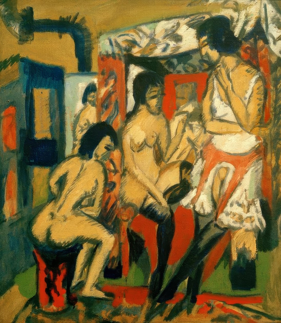 Akte im Atelier tekijältä Ernst Ludwig Kirchner
