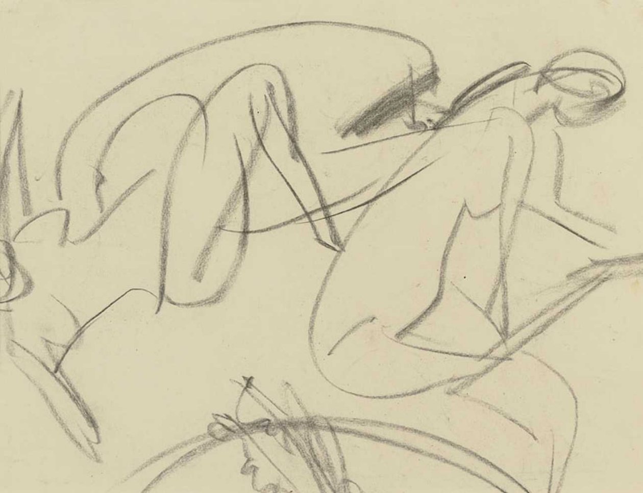 Almbauern Rückseite Badende tekijältä Ernst Ludwig Kirchner