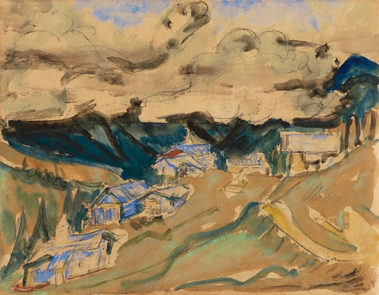 Alplandschaft tekijältä Ernst Ludwig Kirchner