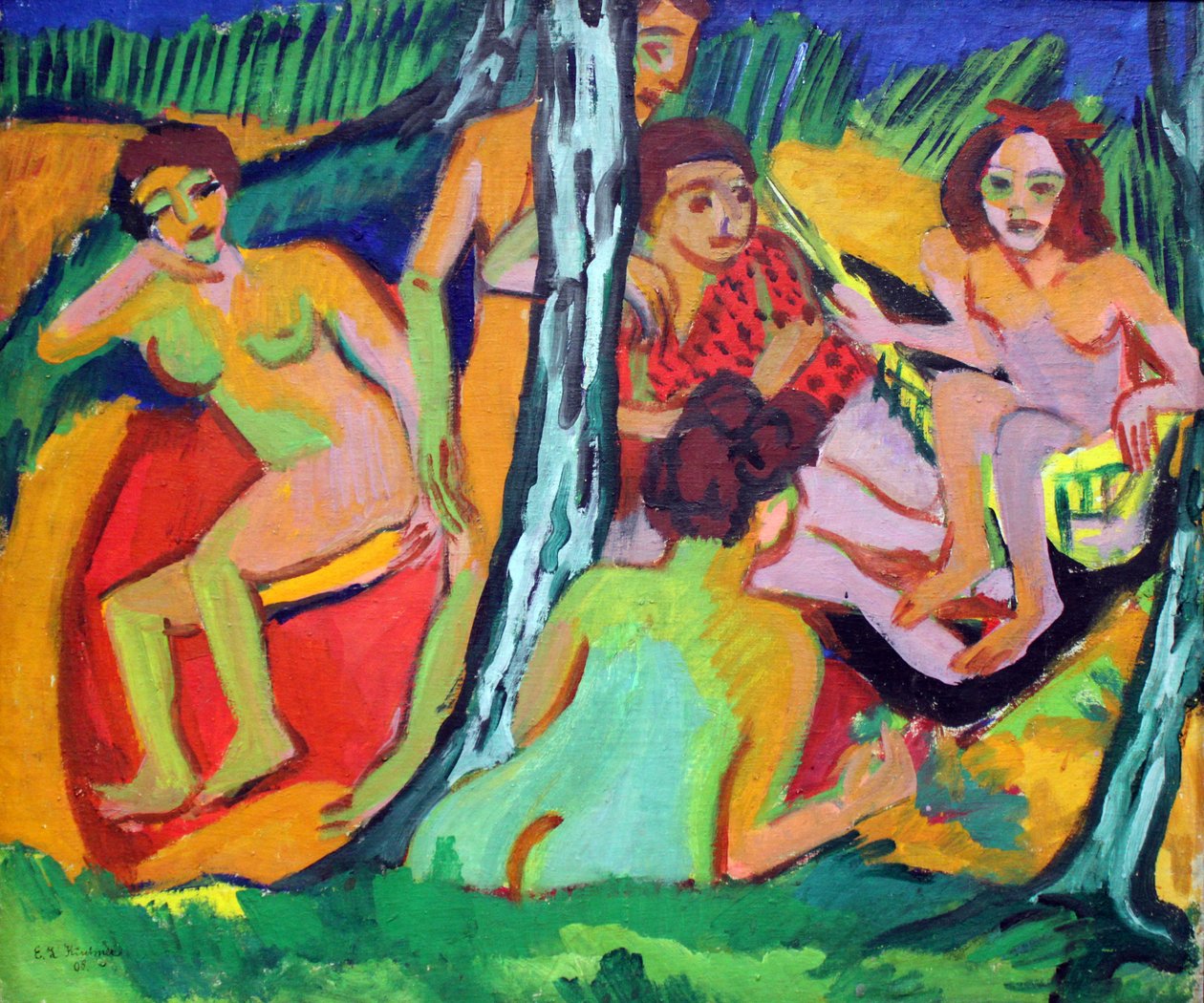 Badende tekijältä Ernst Ludwig Kirchner