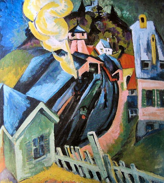 Bahnhof Königstein tekijältä Ernst Ludwig Kirchner