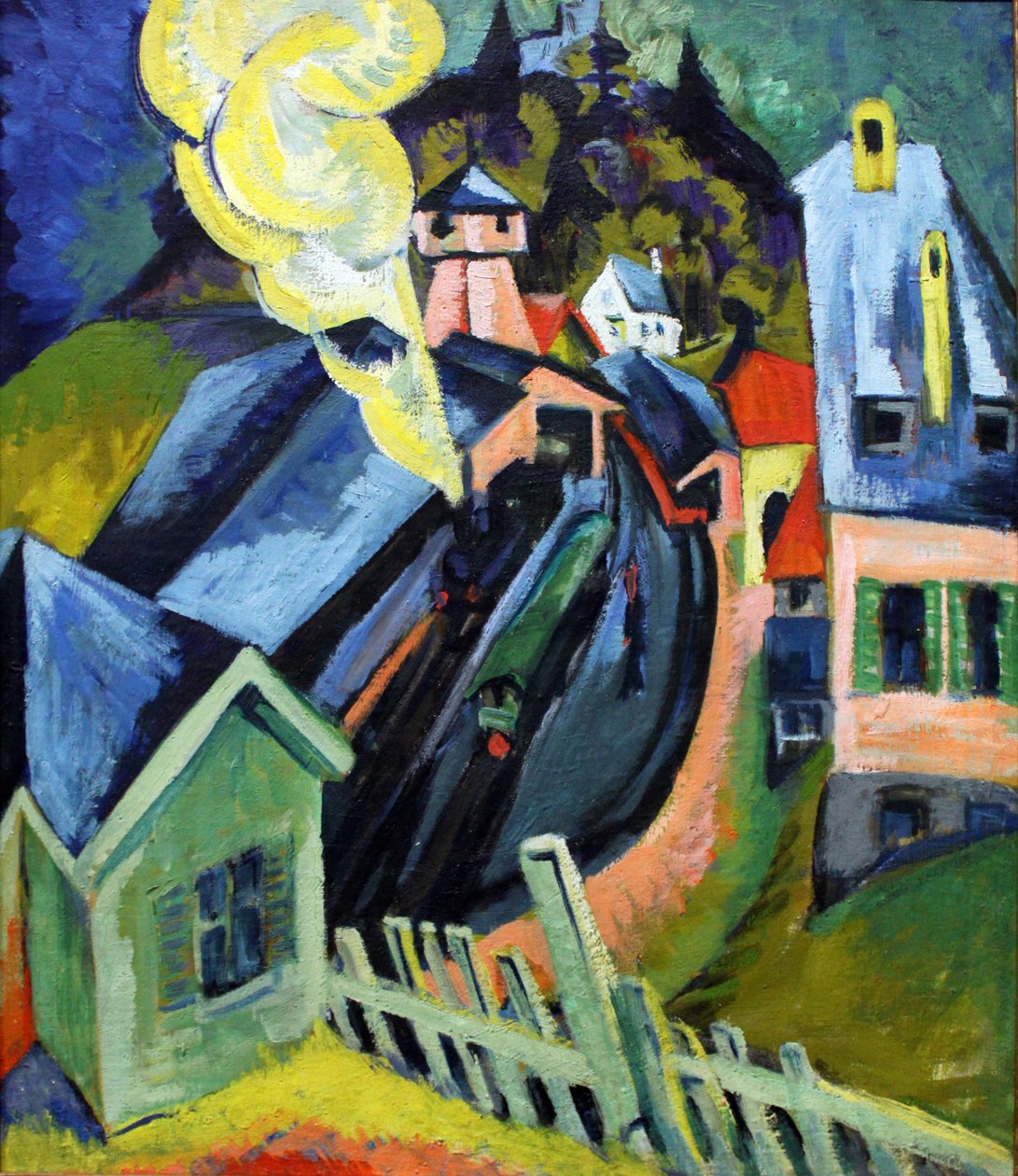 Bahnhof Königstein tekijältä Ernst Ludwig Kirchner