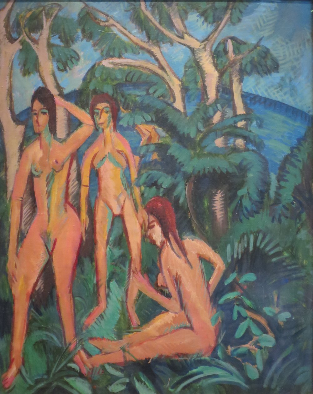 Uimarit puiden alla tekijältä Ernst Ludwig Kirchner