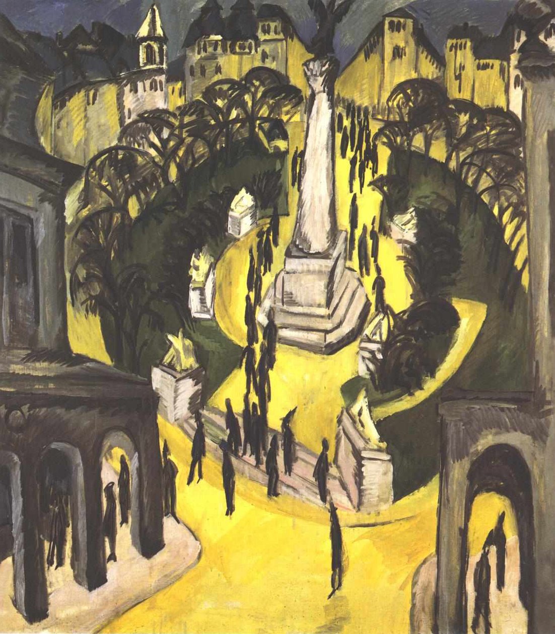Belle Alliance Platz Berliinissä tekijältä Ernst Ludwig Kirchner
