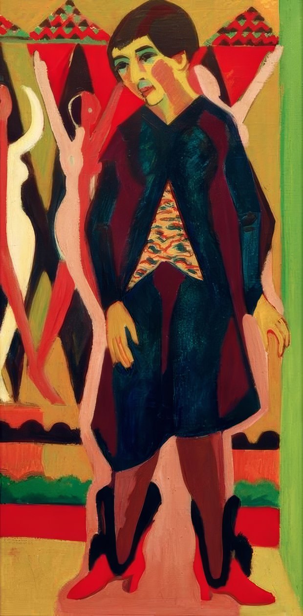 Kuva Anna Müller tekijältä Ernst Ludwig Kirchner