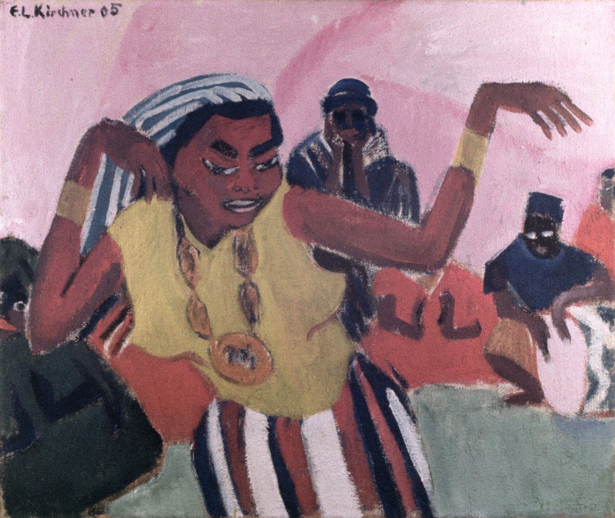 Musta tanssija, 1909 tekijältä Ernst Ludwig Kirchner
