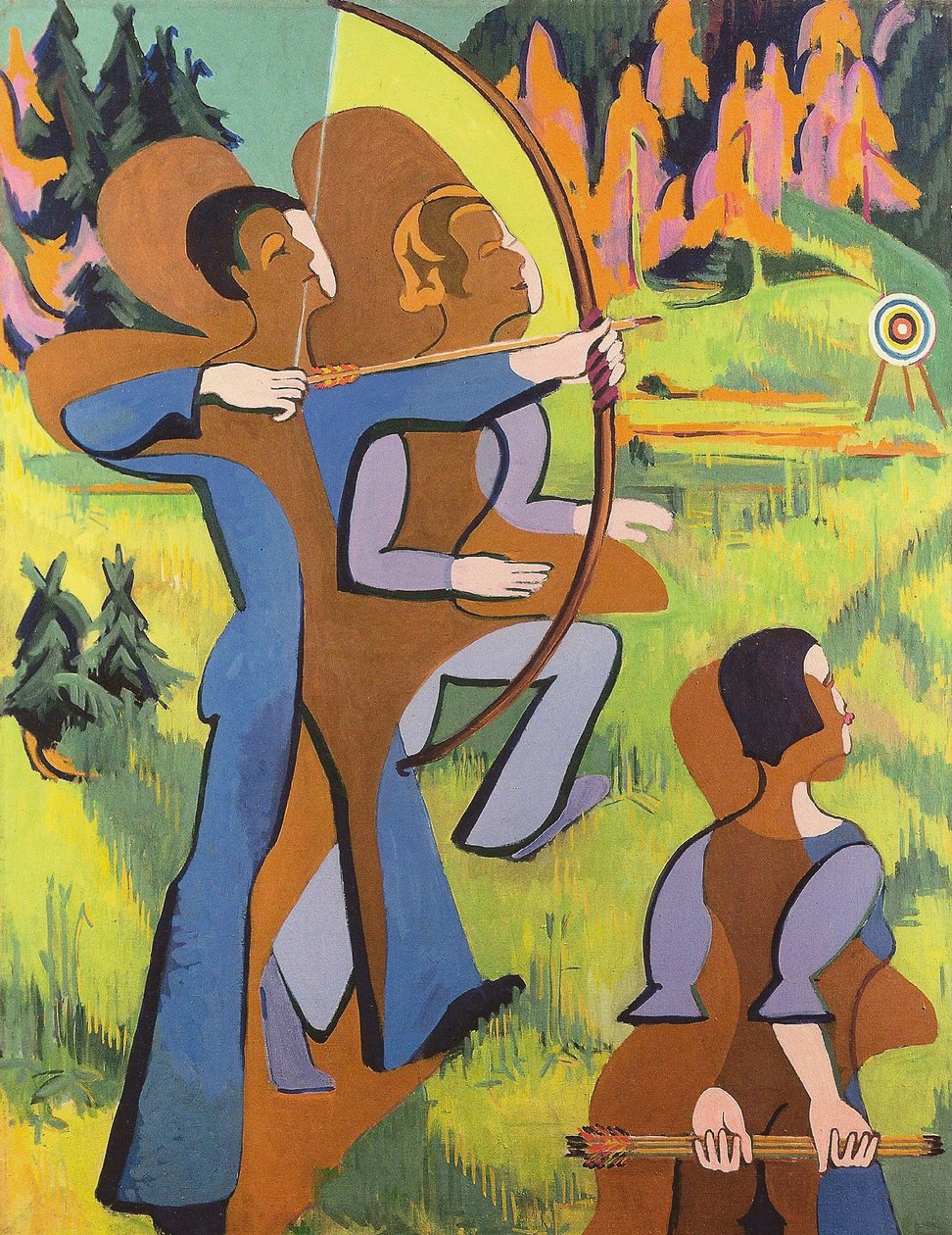 Bogenschützen tekijältä Ernst Ludwig Kirchner