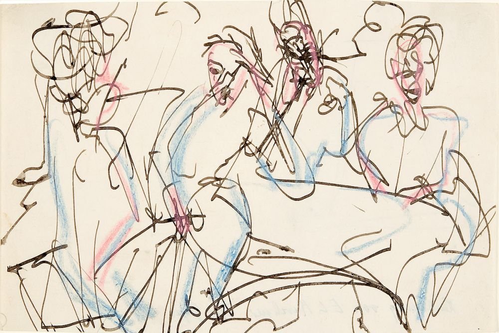 Bordellszene tekijältä Ernst Ludwig Kirchner