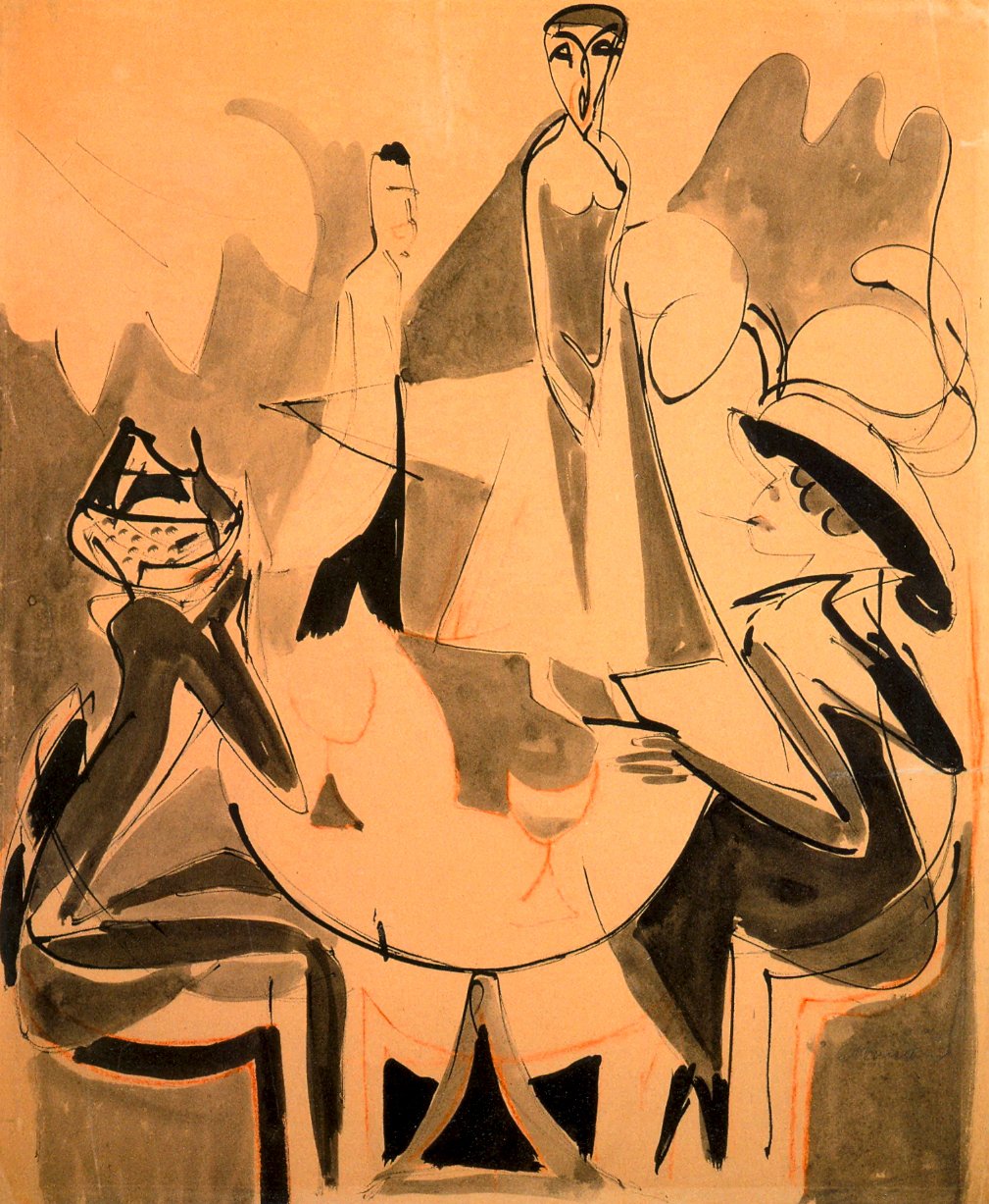 Kahvila Chantant II tekijältä Ernst Ludwig Kirchner