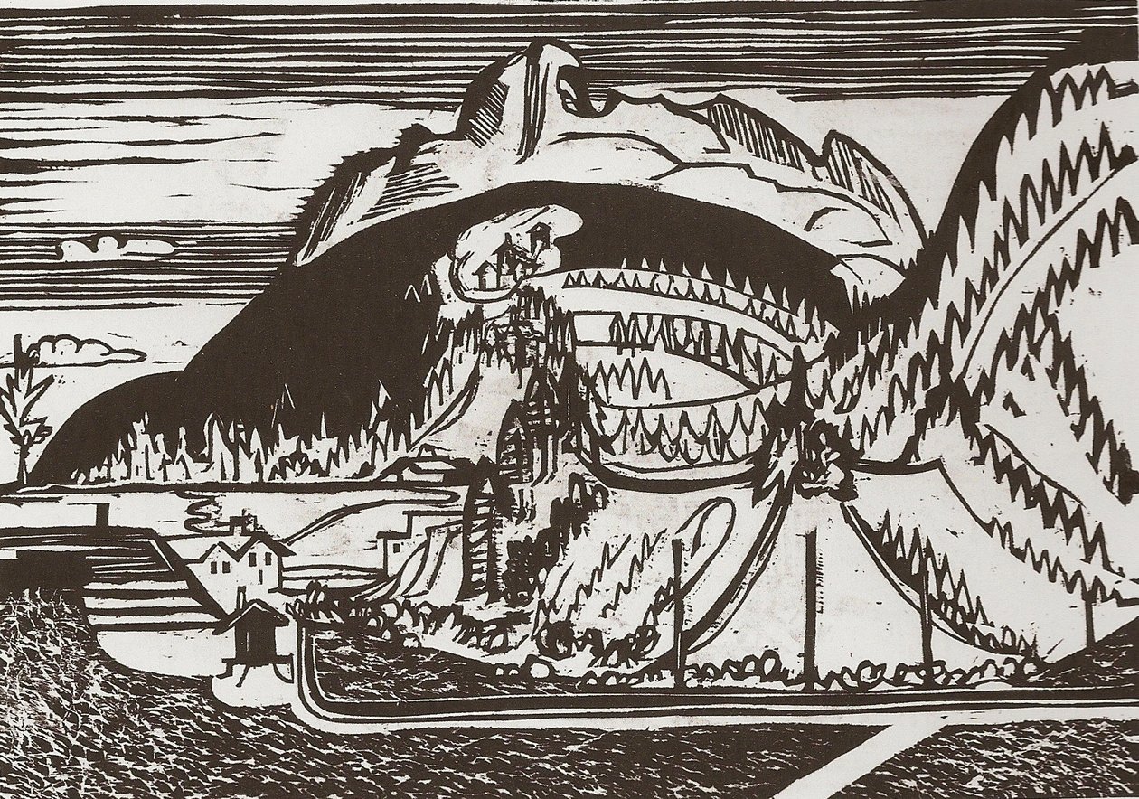 Clavadeler Berg tekijältä Ernst Ludwig Kirchner