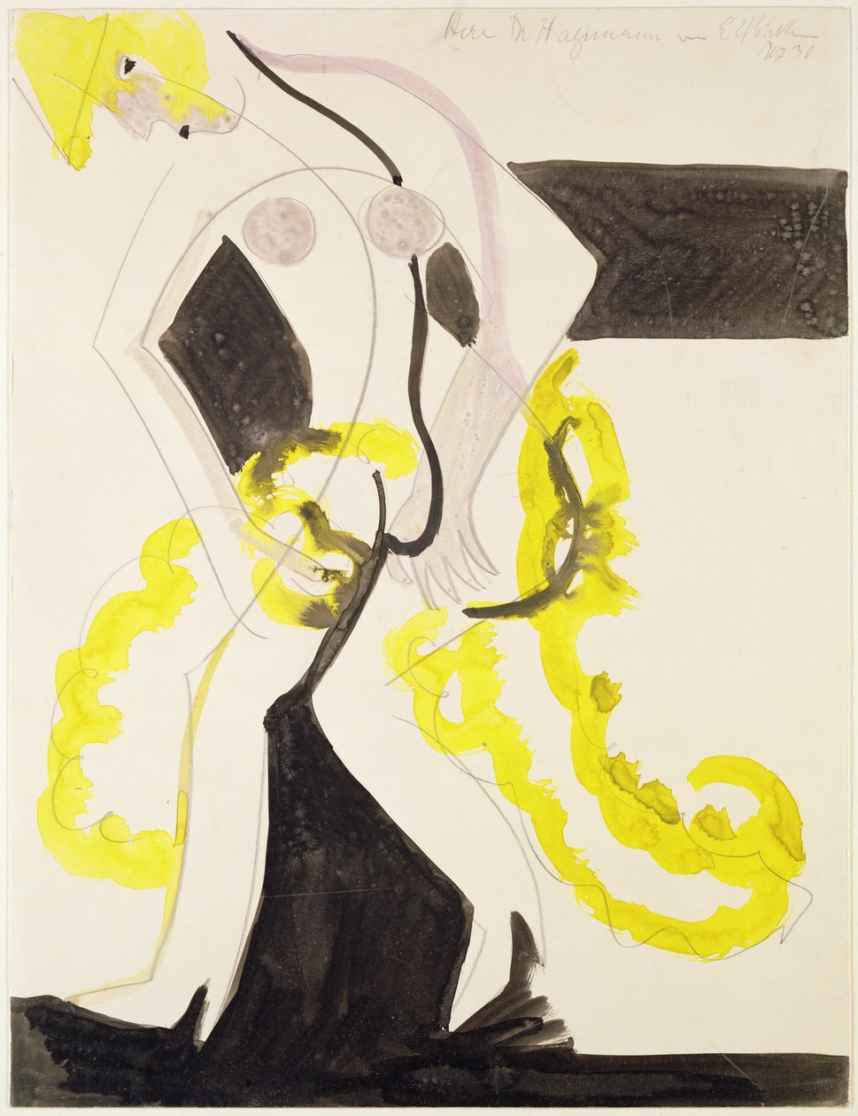 Tanssija keltaisella huivilla tekijältä Ernst Ludwig Kirchner