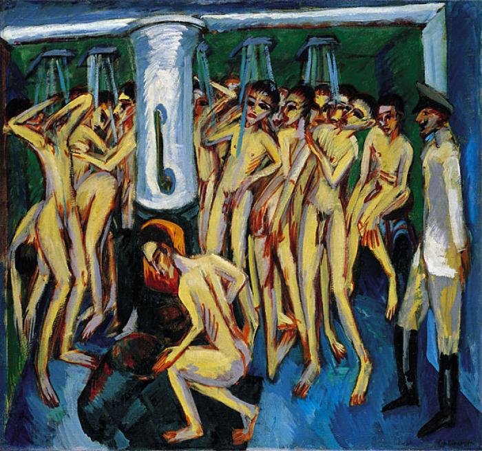 Das Soldatenbad tekijältä Ernst Ludwig Kirchner