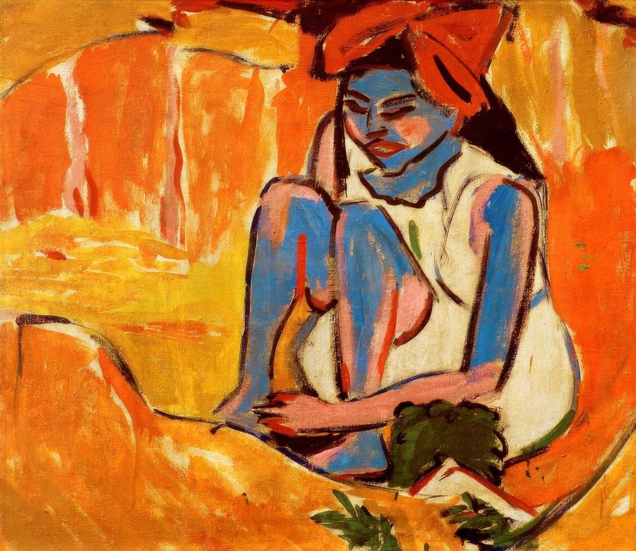 Das blaue Mädchen in der Sonne tekijältä Ernst Ludwig Kirchner