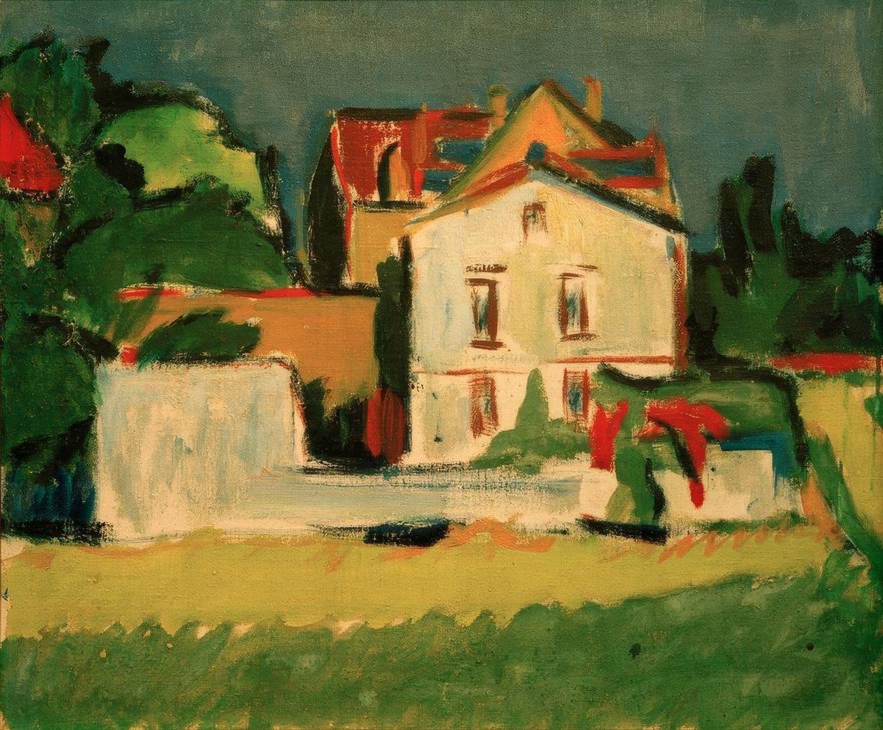 Das weiße Haus (Moritzburger Haus) tekijältä Ernst Ludwig Kirchner