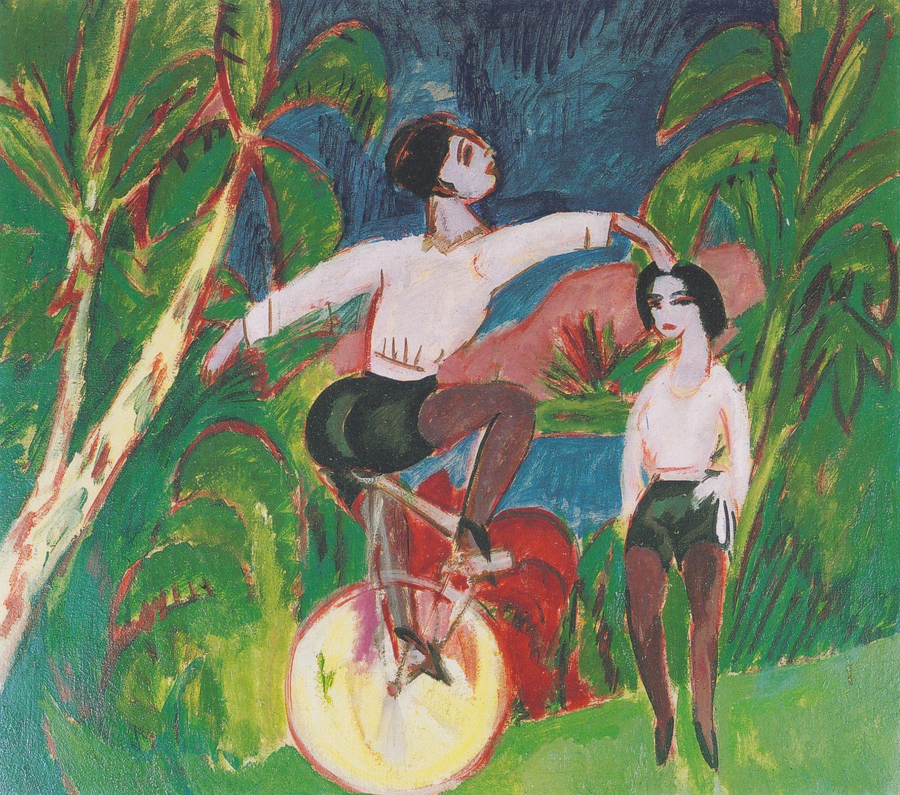Der Einradfahrer tekijältä Ernst Ludwig Kirchner