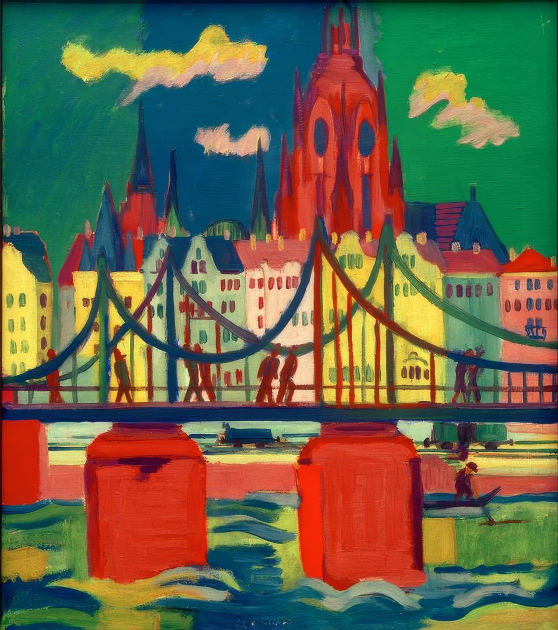 Der Frankfurter Dom tekijältä Ernst Ludwig Kirchner