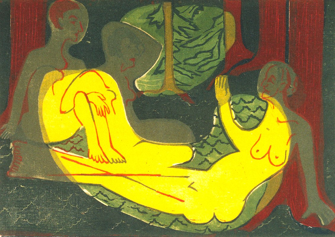 Drei Akte im Walde tekijältä Ernst Ludwig Kirchner