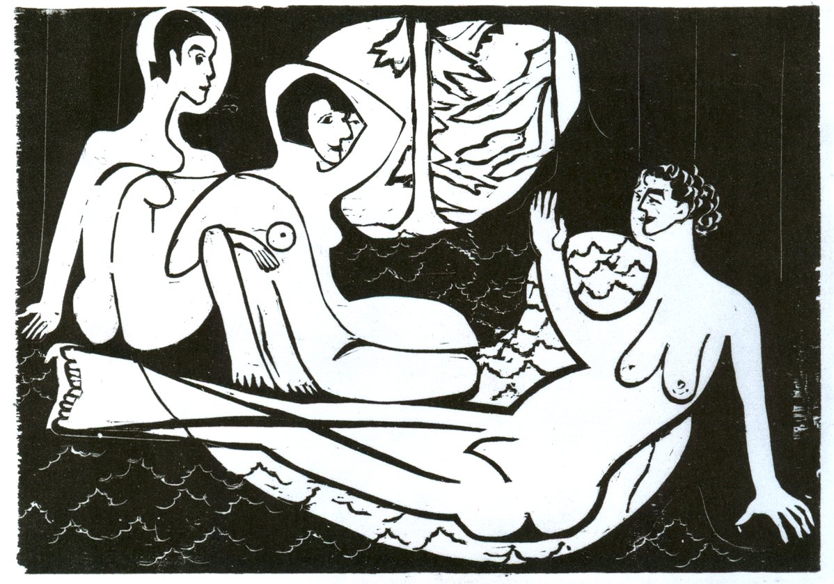 Drei Akte im Walde tekijältä Ernst Ludwig Kirchner
