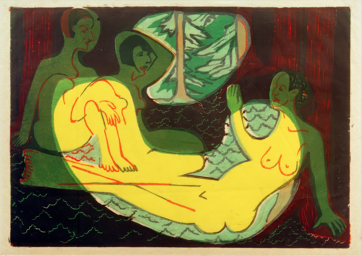 E.L.Kirchner, Drei Akte im Walde tekijältä Ernst Ludwig Kirchner