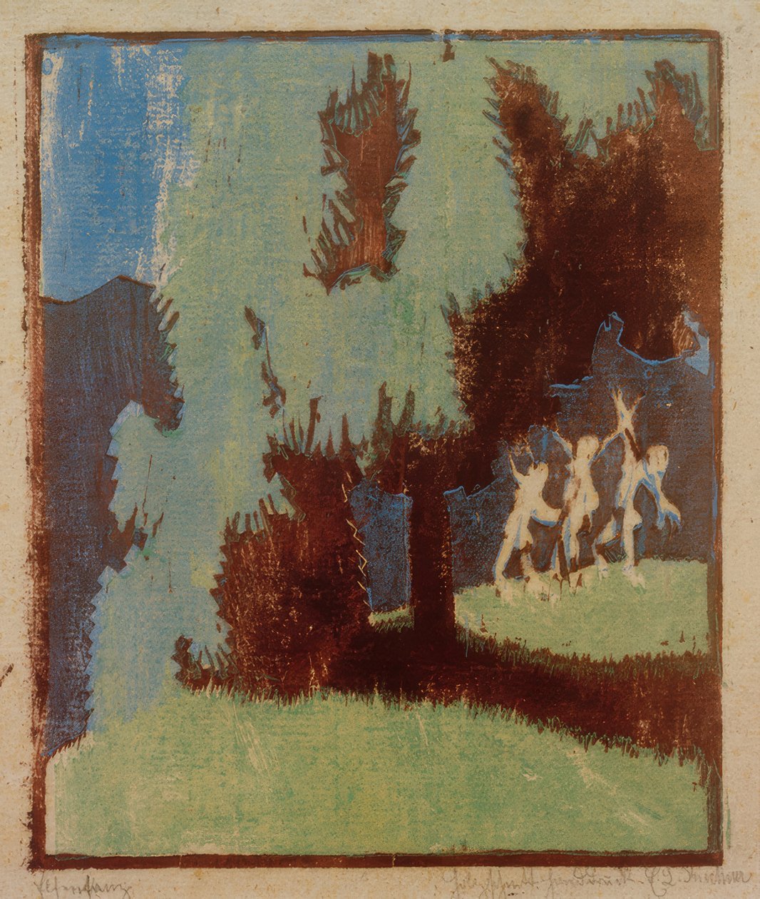 Elfentanz im Mondscheinissä tekijältä Ernst Ludwig Kirchner