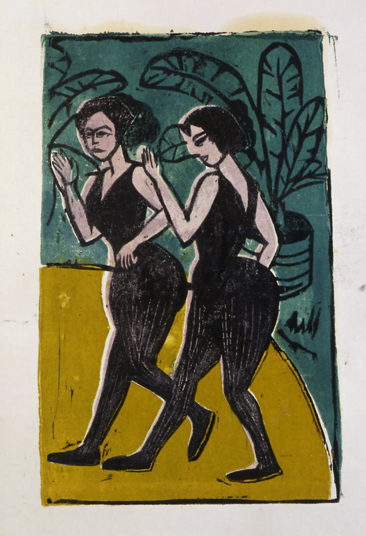 Englantilainen Stepptänzerinnen tekijältä Ernst Ludwig Kirchner