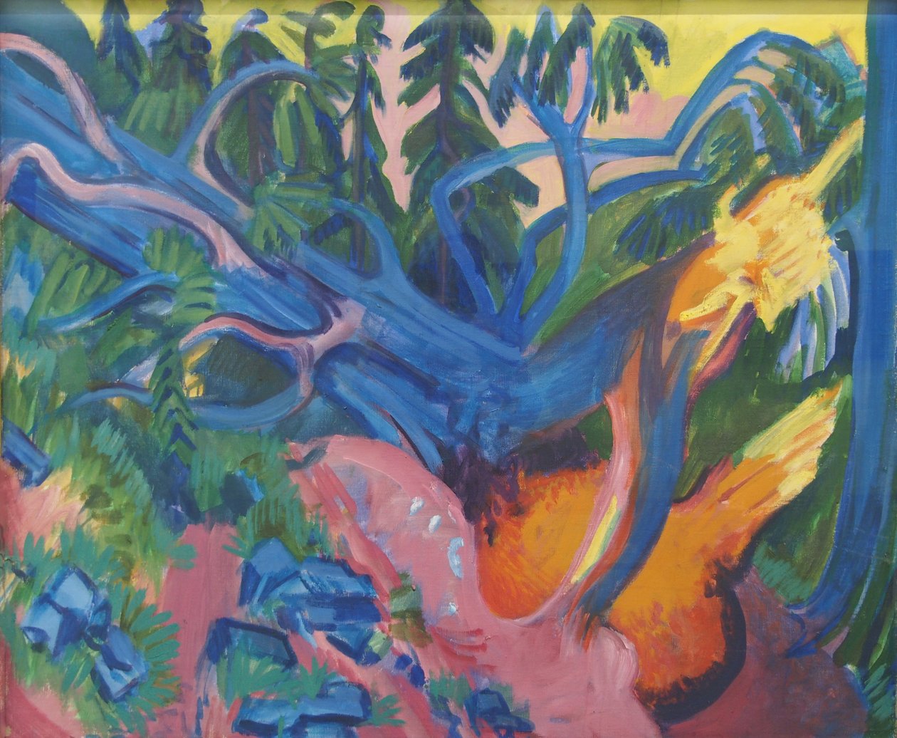 Entwurzelter Baum tekijältä Ernst Ludwig Kirchner