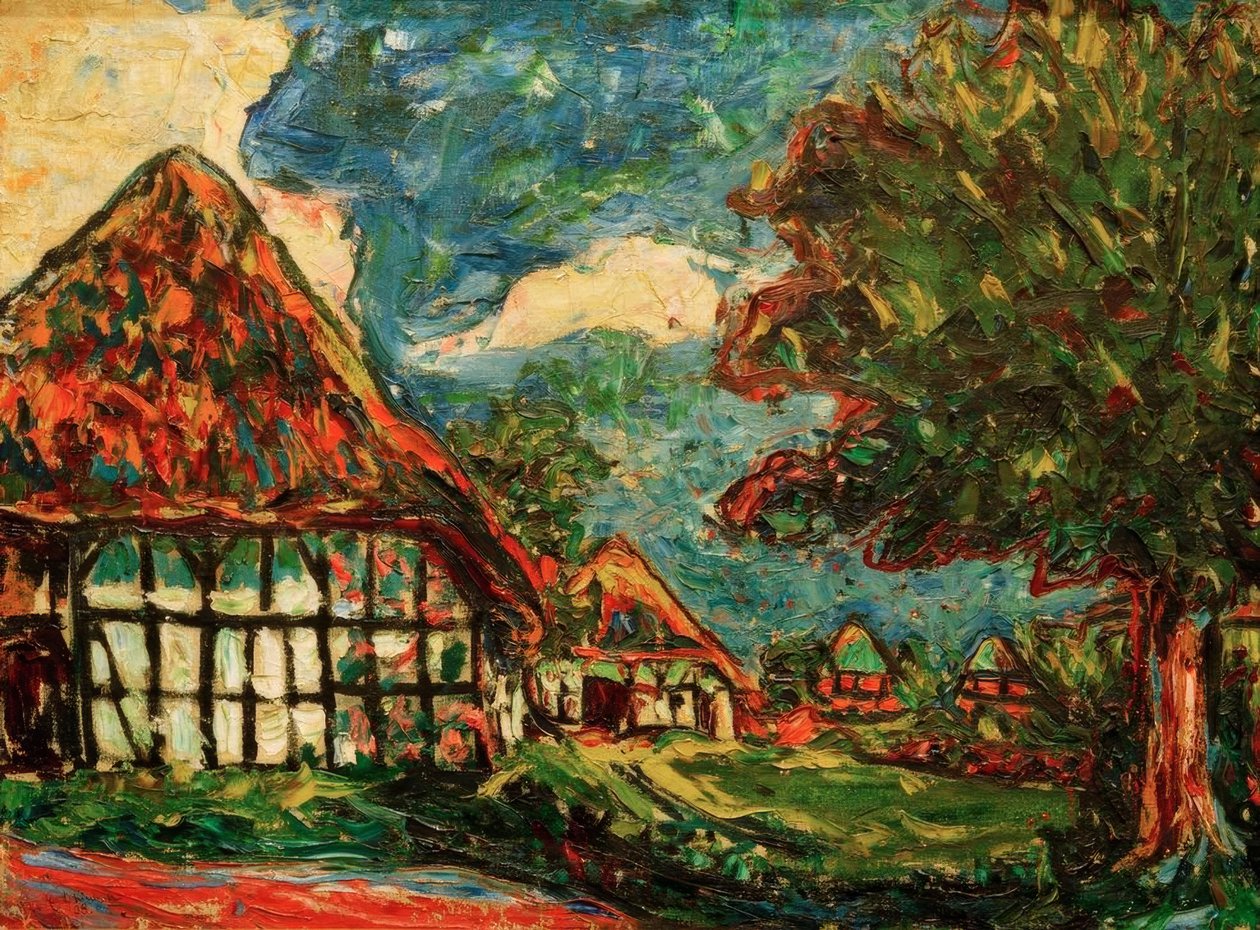 Fehmarn-Häuser tekijältä Ernst Ludwig Kirchner