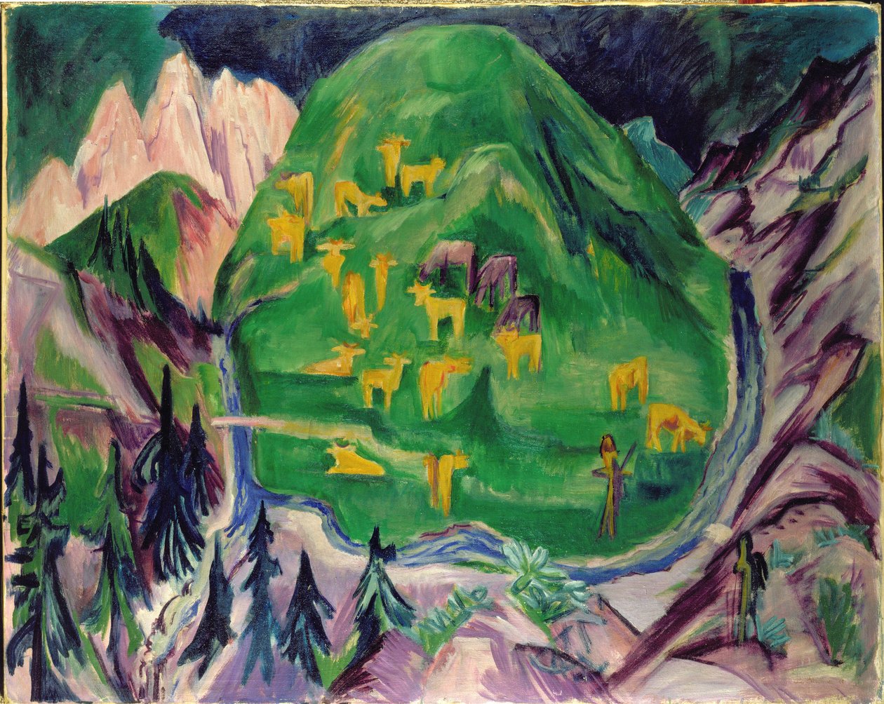 Karjankasvatus, 1918 tekijältä Ernst Ludwig Kirchner