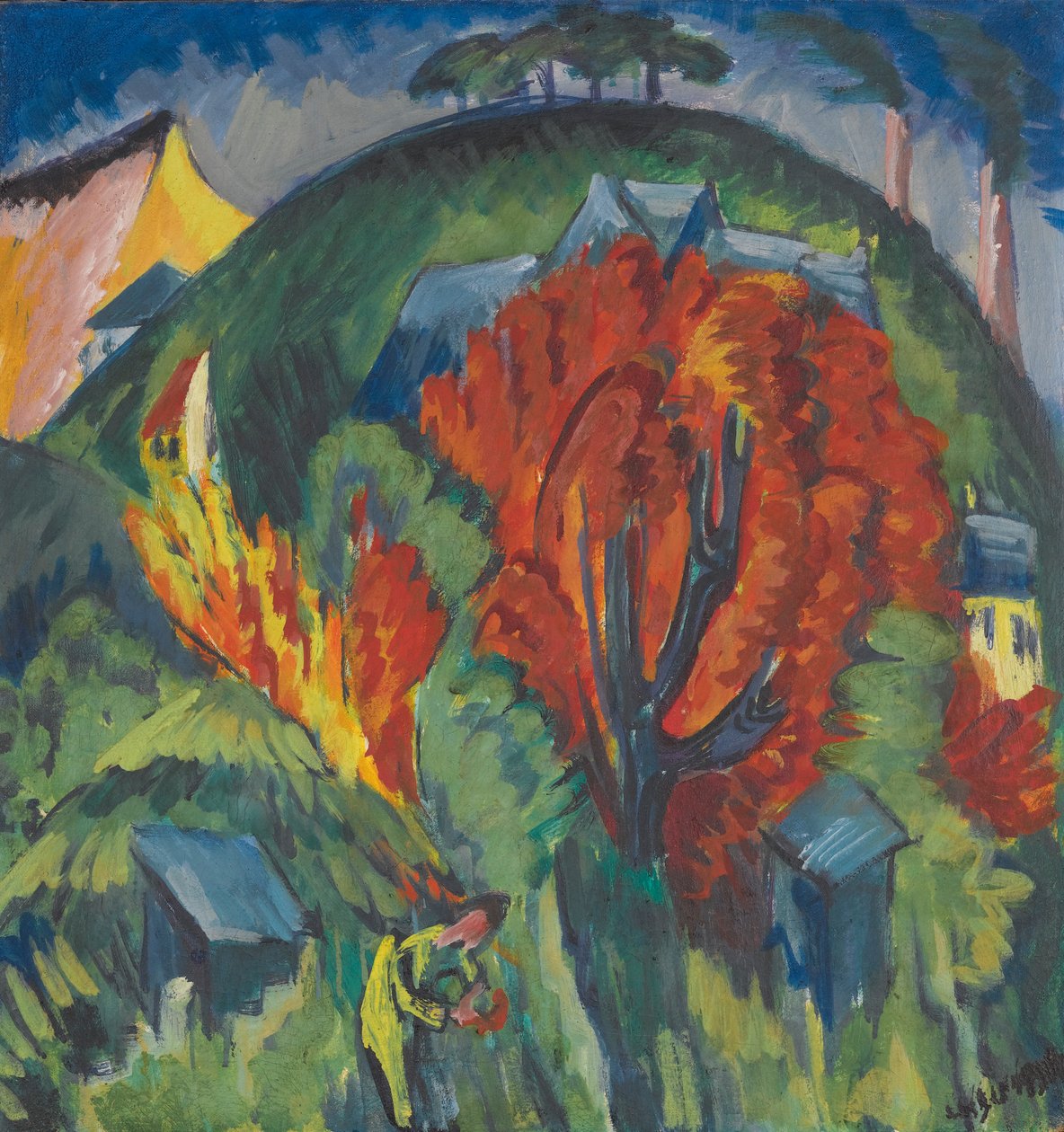 Galgenberg Jenassa tekijältä Ernst Ludwig Kirchner