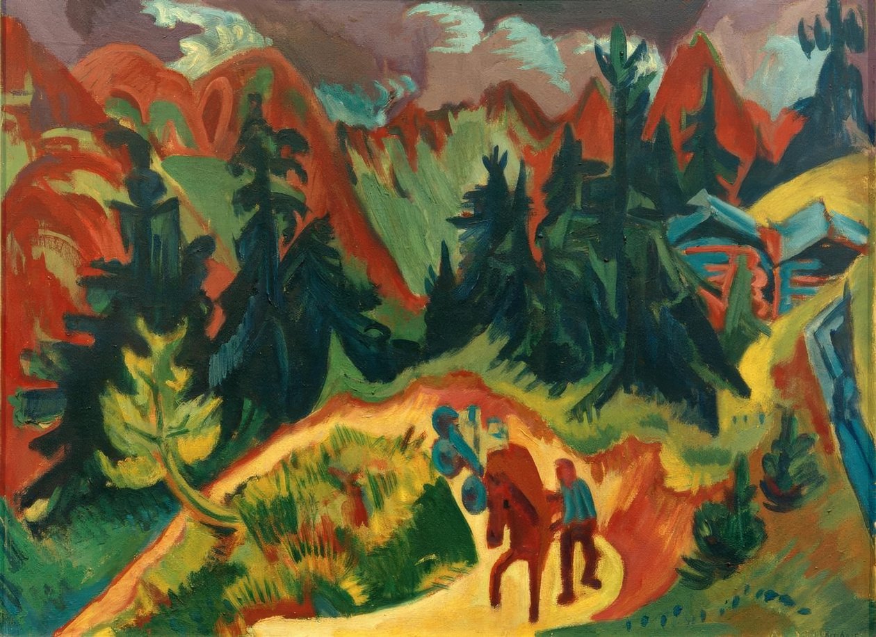 Gebirgslandschaft tekijältä Ernst Ludwig Kirchner
