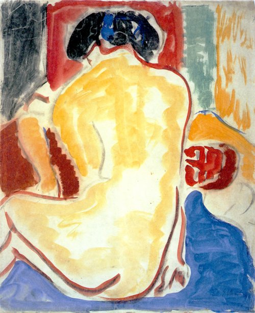 Gelber Rückenakt tekijältä Ernst Ludwig Kirchner