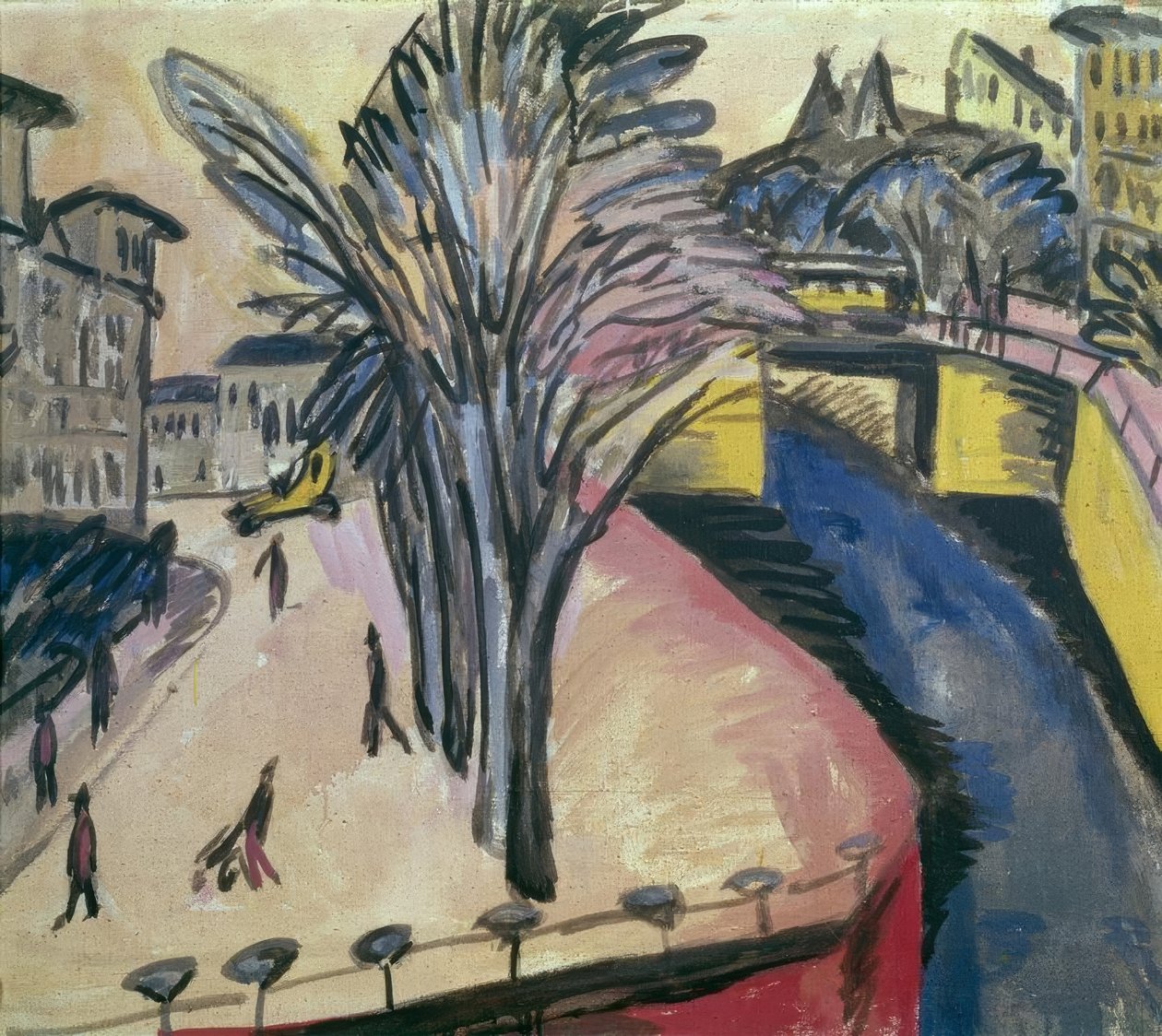 Gelbes Engelufer tekijältä Ernst Ludwig Kirchner
