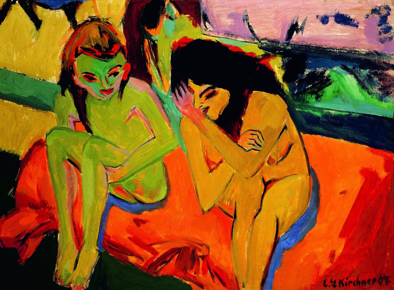 Alasti tytöt puhuvat tekijältä Ernst Ludwig Kirchner