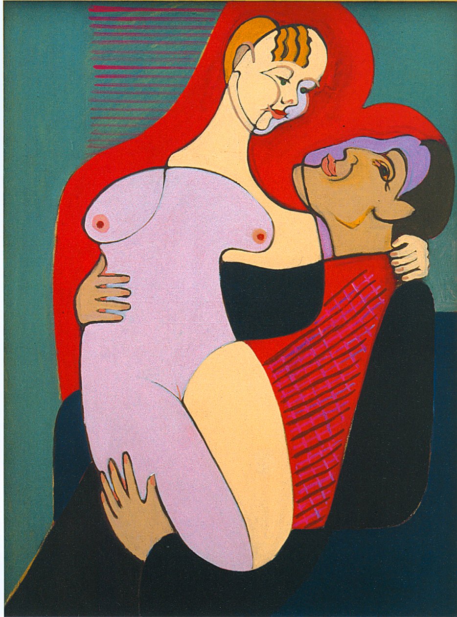 Großes Liebespaar tekijältä Ernst Ludwig Kirchner