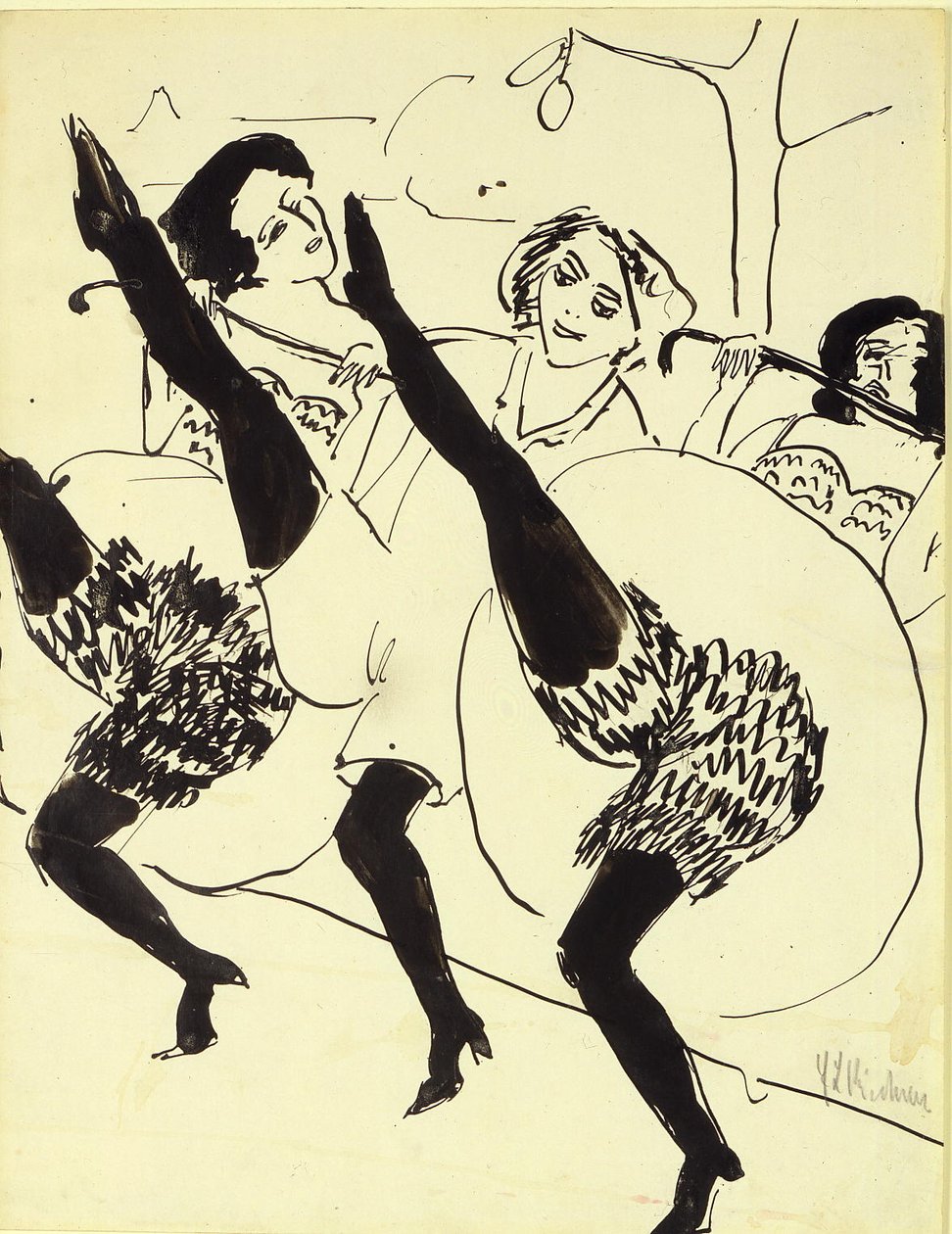 Hampurilainen Tänzerinnen tekijältä Ernst Ludwig Kirchner