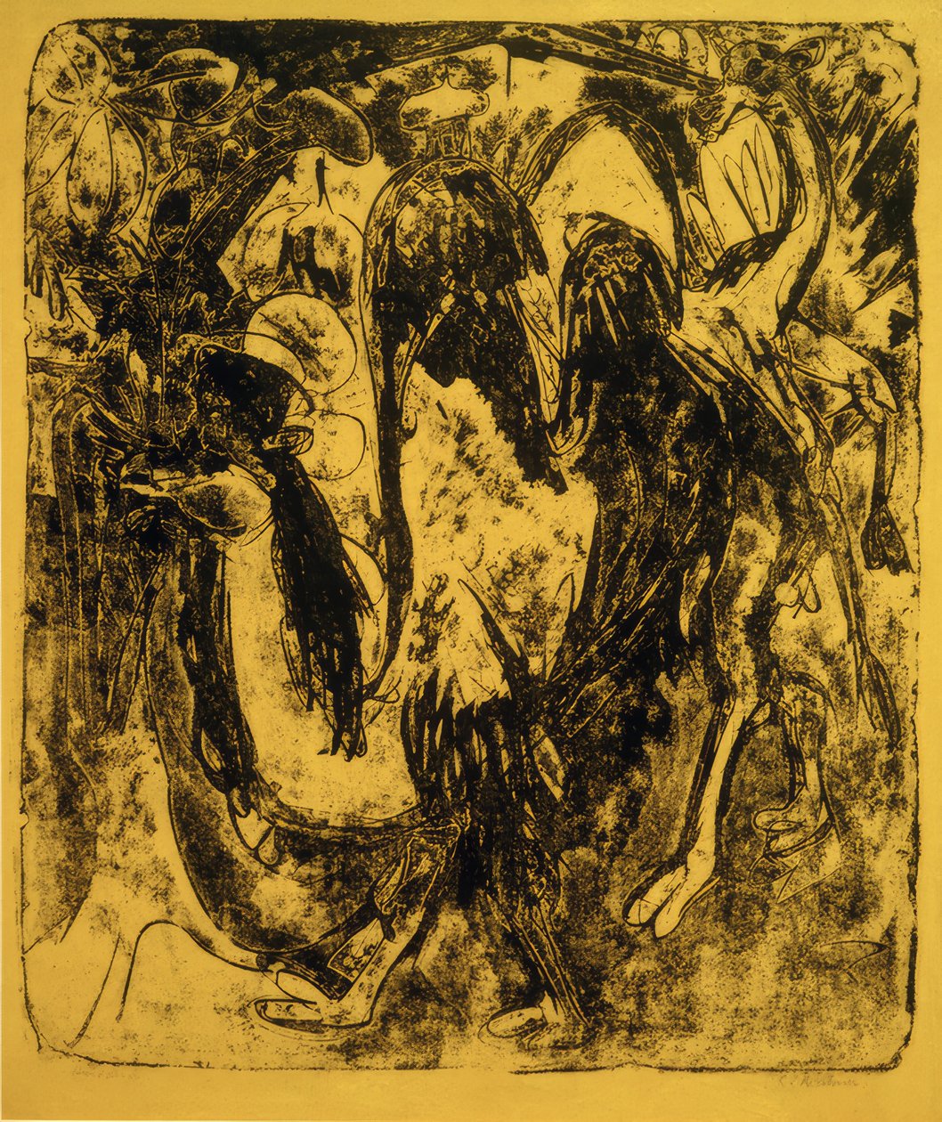 Kamel ja Dromedar tekijältä Ernst Ludwig Kirchner
